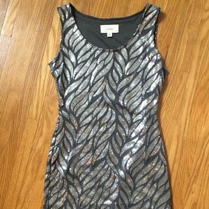 Nordstrom En Créme Sequin Mini Dress XS